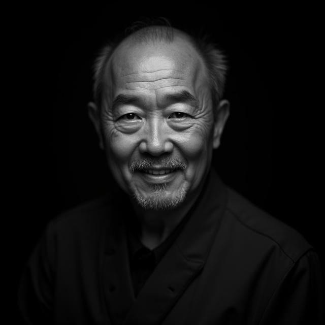 マスターブラックsmith桜井健一のモノクロポートレート